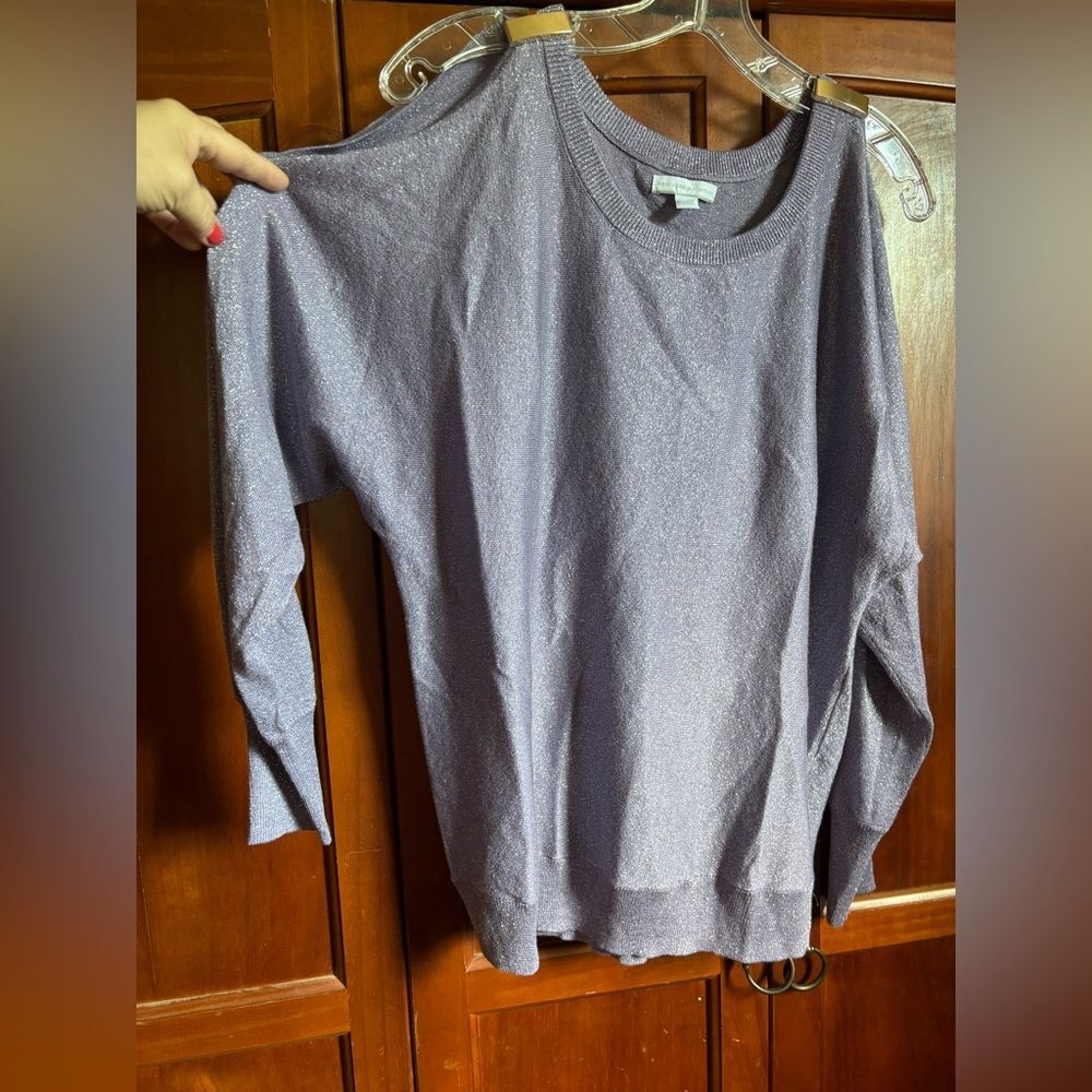 New York & Company Sparkling Lavender Knit Sweater #1420